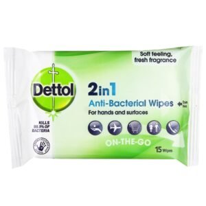 DETTOL WIPES (15 WIPES)